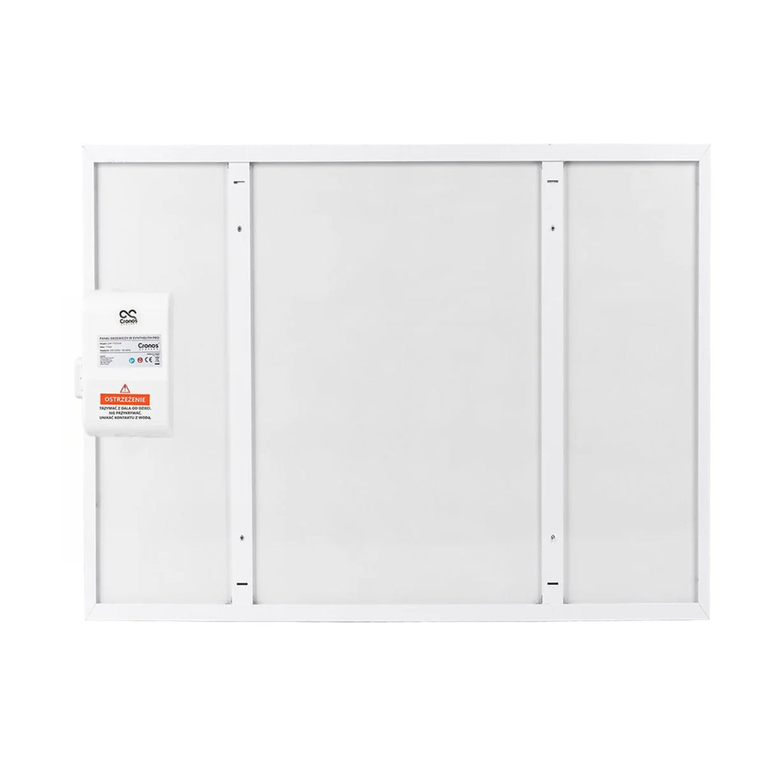 Cronos Infrarotheizung, 500W, weiß, allergikerfreundlich, ultradünne, matte Oberfläche, heizt bis zu 14m2, Synthelith PRO CRP-500TWP Weiß