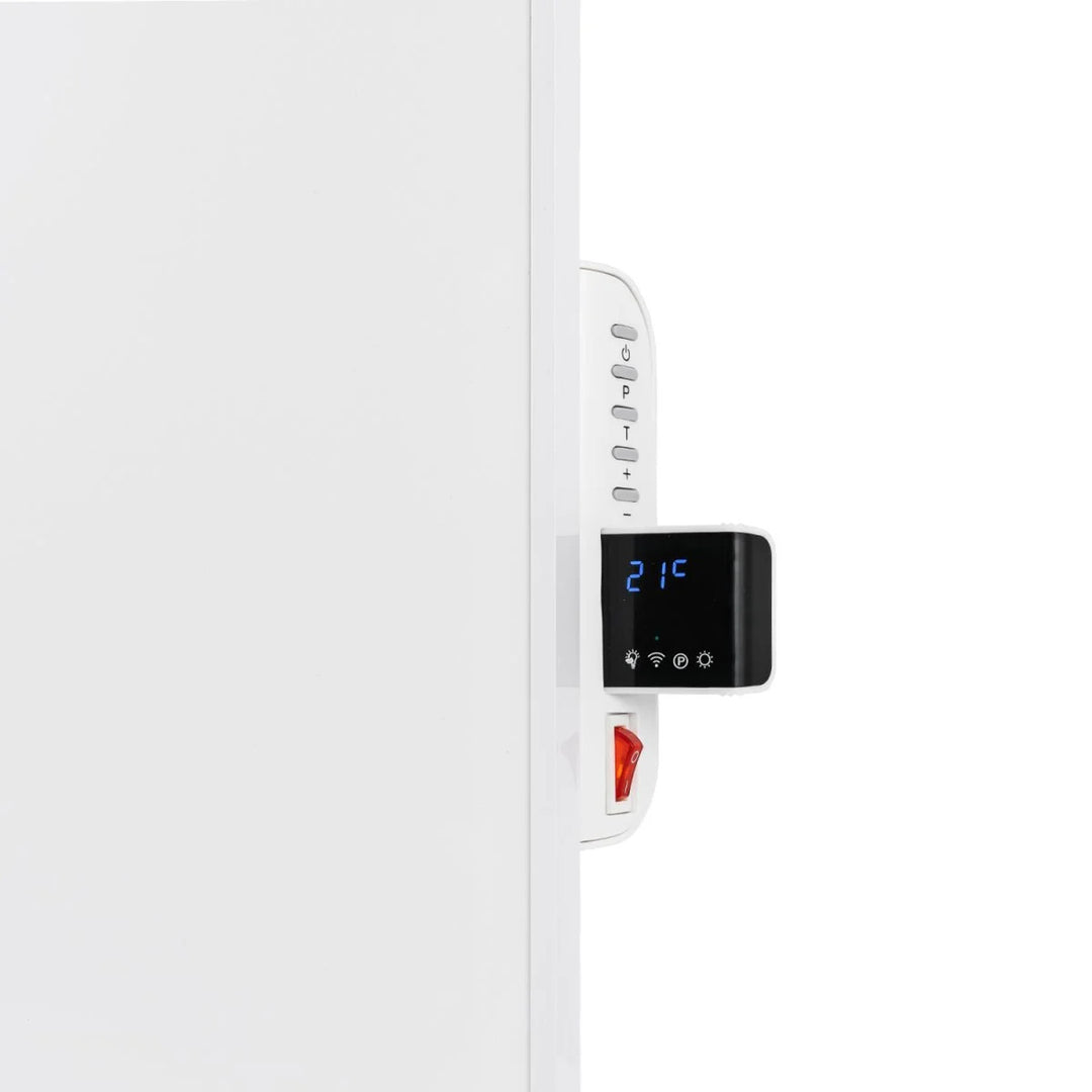 Cronos Infrarotheizung, 500W, weiß, allergikerfreundlich, ultradünne, matte Oberfläche, heizt bis zu 14m2, Synthelith PRO CRP-500TWP Weiß