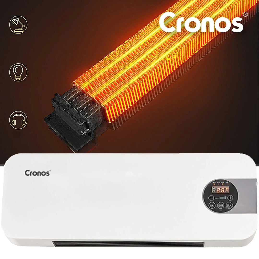 Cronos Gebläse-Luftschleier, 1500W, geringer Stromverbrauch, großer Ausblaswinkel, Fernbedienung, HFH-201
