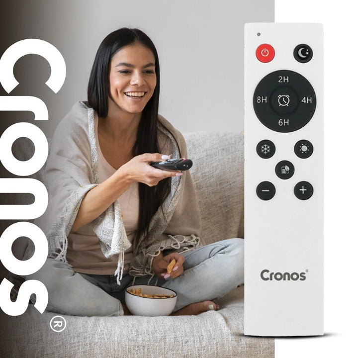 Cronos Gebläse-Luftschleier, 1500W, geringer Stromverbrauch, großer Ausblaswinkel, Fernbedienung, HFH-201