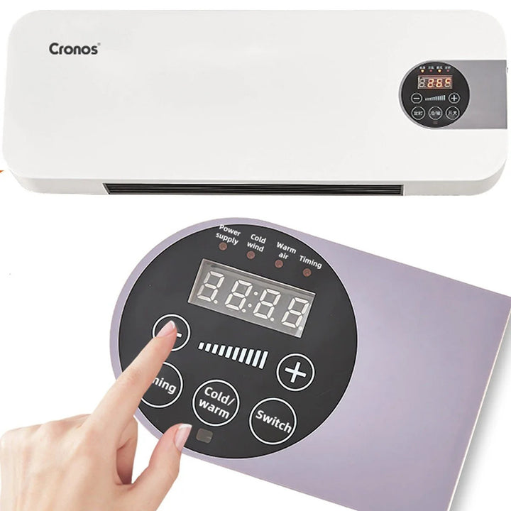 Cronos Gebläse-Luftschleier, 1500W, geringer Stromverbrauch, großer Ausblaswinkel, Fernbedienung, HFH-201