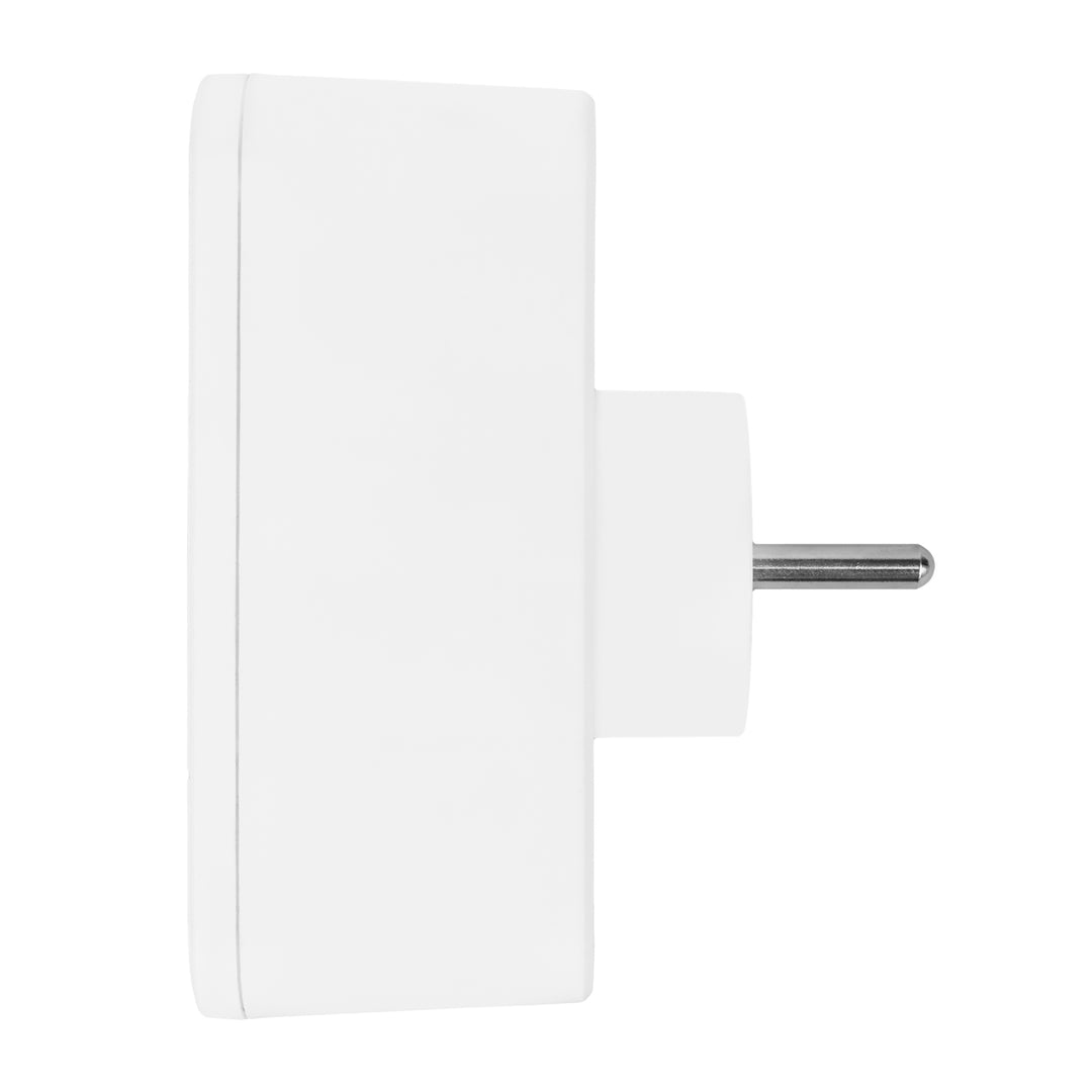 Maclean Stromsteckdose x2 + 4xUSB, Splitter mit 2 Steckdosen, 2xUSB A, 2xUSB C PD 20W, 1x16A + 1x6A, MCE249 F/W, 2 Stück