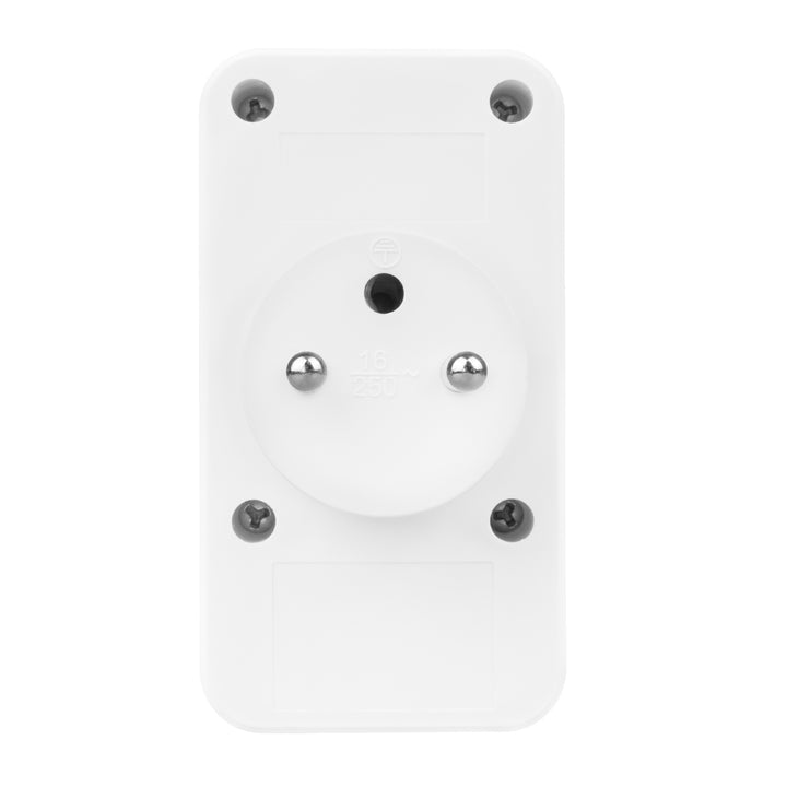Maclean Stromsteckdose x2 + 4xUSB, Splitter mit 2 Steckdosen, 2xUSB A, 2xUSB C PD 20W, 1x16A + 1x6A, MCE249 F/W, 2 Stück