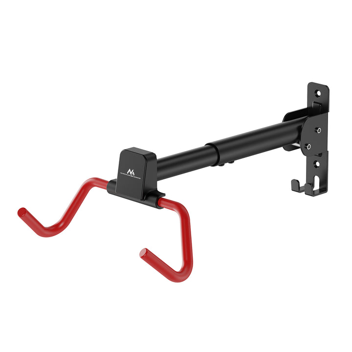 Maclean Fahrradhalterung / Wandhalterung, horizontal, Stahl, max. Belastbarkeit 30 kg, Winkelverstellbar, MC-172