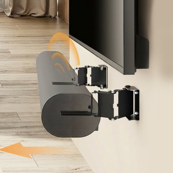 Wandhalterung für Maclean-Soundbar, Neigungsverstellung +8° bis -8°, max. Belastbarkeit 10 kg, aus Stahl, MC-177