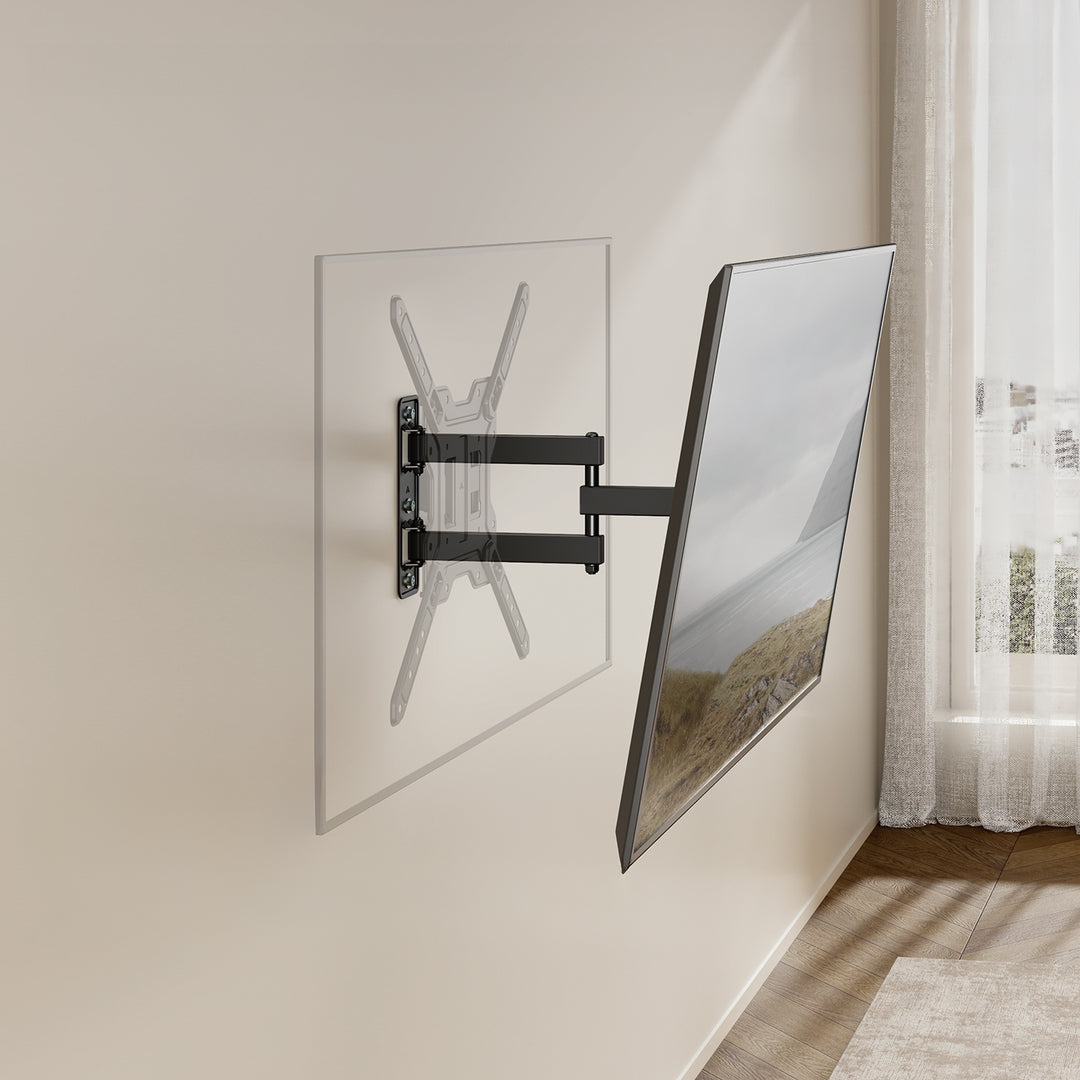 Halterung / Aufhängung für Fernseher oder Monitor von Maclean, max. 23–65", max. Tragkraft 30 kg, universell einsetzbar, max. VESA 400 × 400, MC-759 N