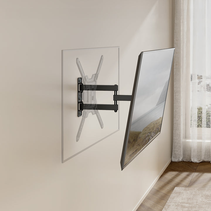 Halterung / Aufhängung für Fernseher oder Monitor von Maclean, max. 23–65", max. Tragkraft 30 kg, universell einsetzbar, max. VESA 400 × 400, MC-759 N