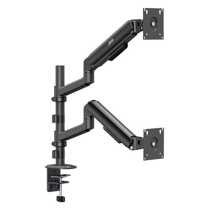 Ergo Office-Halterung/Aufhängung für 2 Monitore, Gasfeder, 17"-32", 1-10 kg, mattschwarz, ER-692 B