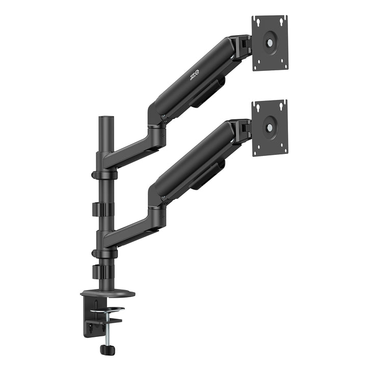 Ergo Office-Halterung/Aufhängung für 2 Monitore, Gasfeder, 17"-32", 1-10 kg, mattschwarz, ER-692 B