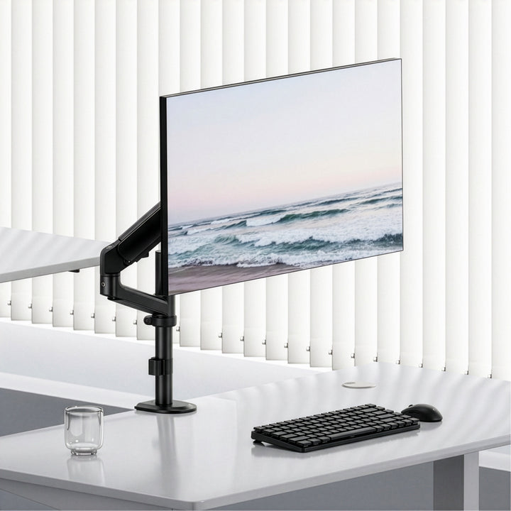 Ergo Office Monitorhalterung/-aufhängung, Gasfeder, 17"-32", 1-10 kg, mattschwarz, max. VESA 100x100, ER-691 B