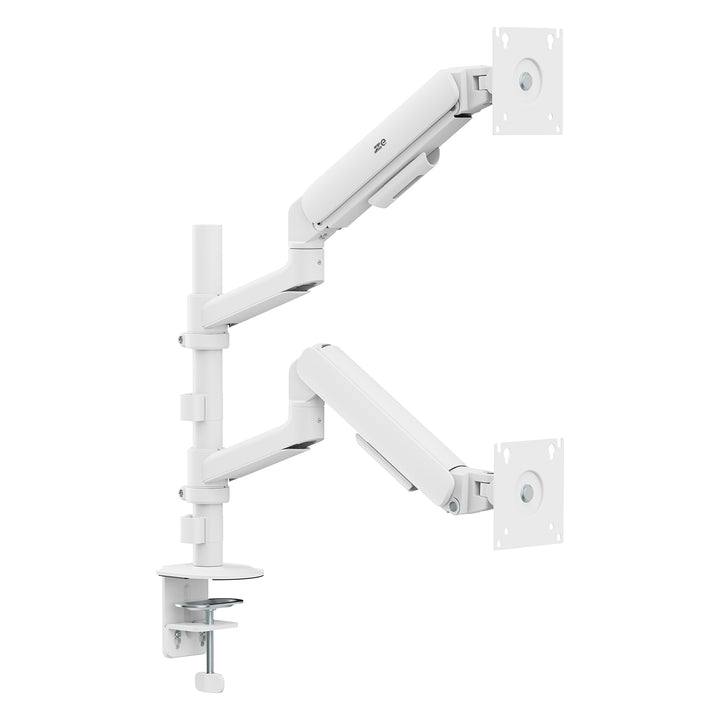 Ergo Office-Halterung/Aufhängung für 2 Monitore, Gasfeder, 17"-32", 1-10 kg, mattweiß, ER-692 W