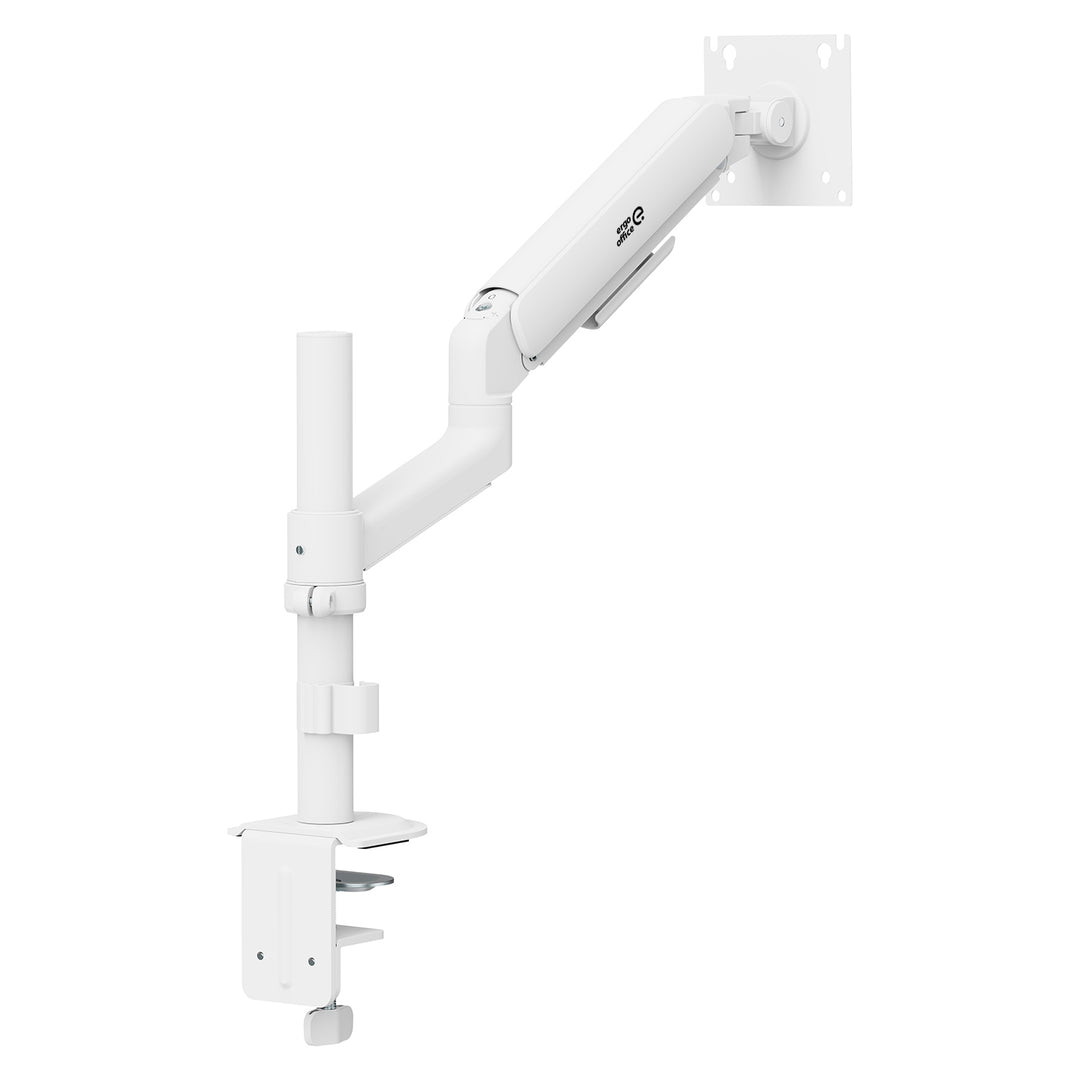 Ergo Office Monitorhalterung/-aufhängung, Gasfeder, 17"–32", 1–10 kg, mattweiß, max. VESA 100×100, ER-691 W