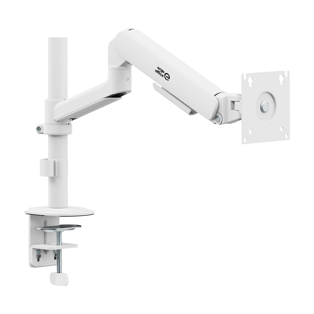 Ergo Office Monitorhalterung/-aufhängung, Gasfeder, 17"–32", 1–10 kg, mattweiß, max. VESA 100×100, ER-691 W