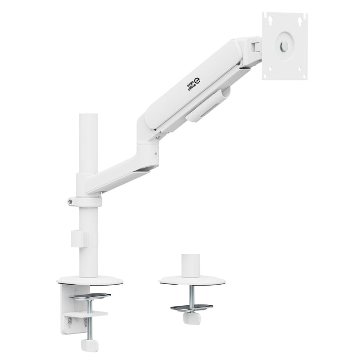 Ergo Office Monitorhalterung/-aufhängung, Gasfeder, 17"–32", 1–10 kg, mattweiß, max. VESA 100×100, ER-691 W