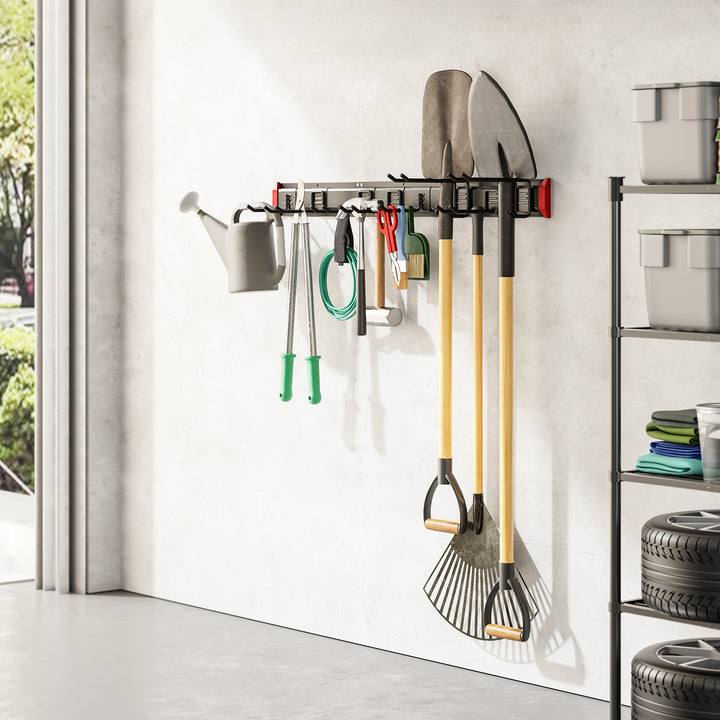 Maclean Wand-Werkzeughalter, aus Stahl, max. Tragkraft 228 kg, Breite 1222 mm, MC-179