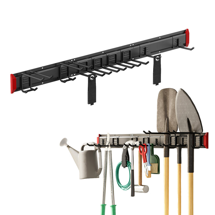 Maclean Wand-Werkzeughalter, aus Stahl, max. Tragkraft 228 kg, Breite 1222 mm, MC-179