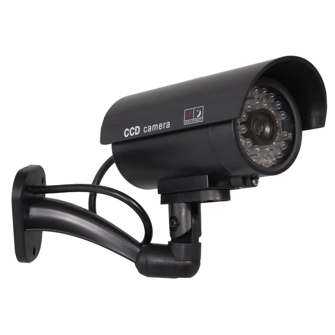 Kamera-Attrappe IR9000 B IR LED schwarzes Blinklicht, 4 Stück