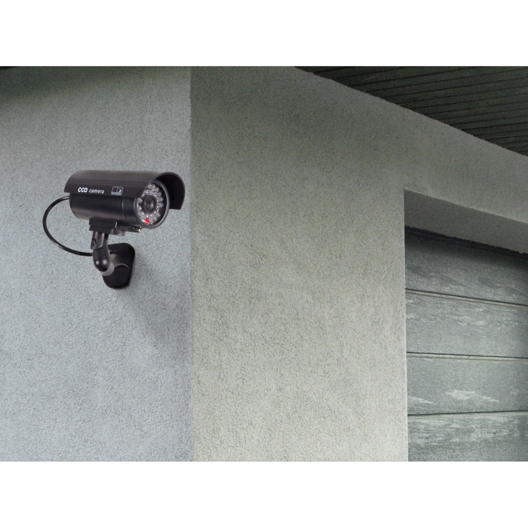 Kamera-Attrappe IR9000 B IR LED schwarzes Blinklicht, 4 Stück