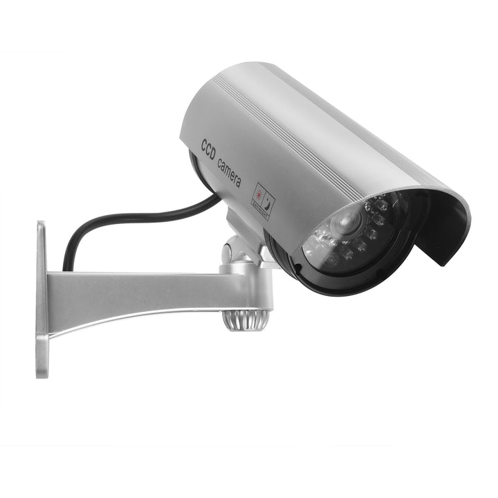 Kamera-Attrappe mit blinkender LED IR1100 S IR extern + 2x Varta Industrial AA Batterien
