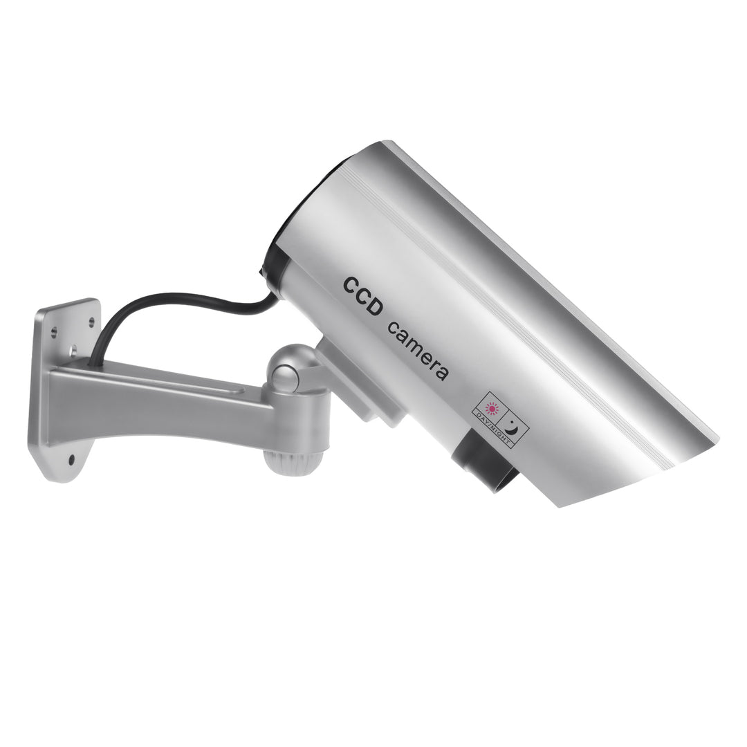 Kamera-Attrappe mit blinkender LED IR1100 S IR extern + 2x Varta Industrial AA Batterien