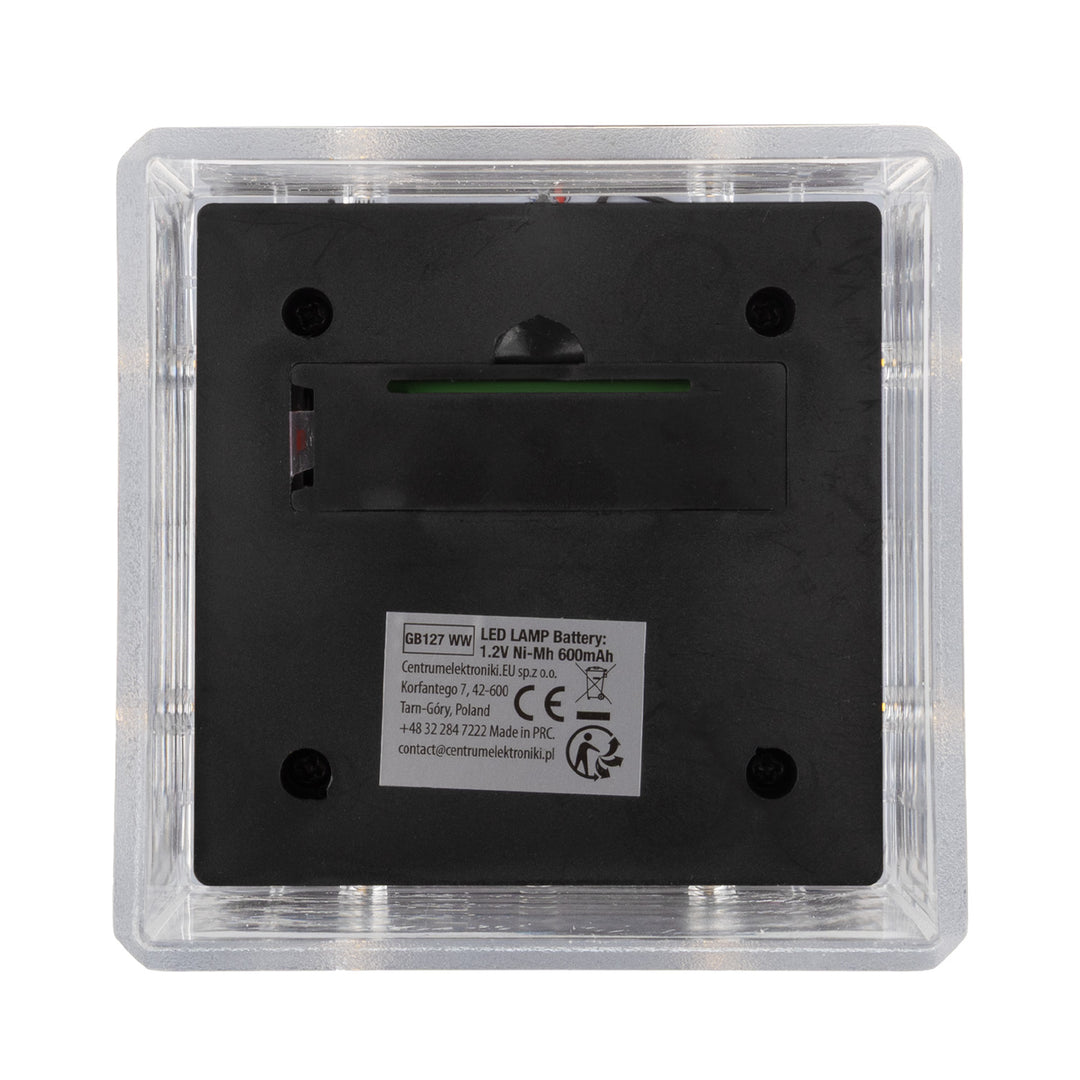 GreenBlue LED-Solarlampe für Pfosten, 80 x 80 mm, Briefumschlag-Abdeckung, 3200 K, GB127 WW