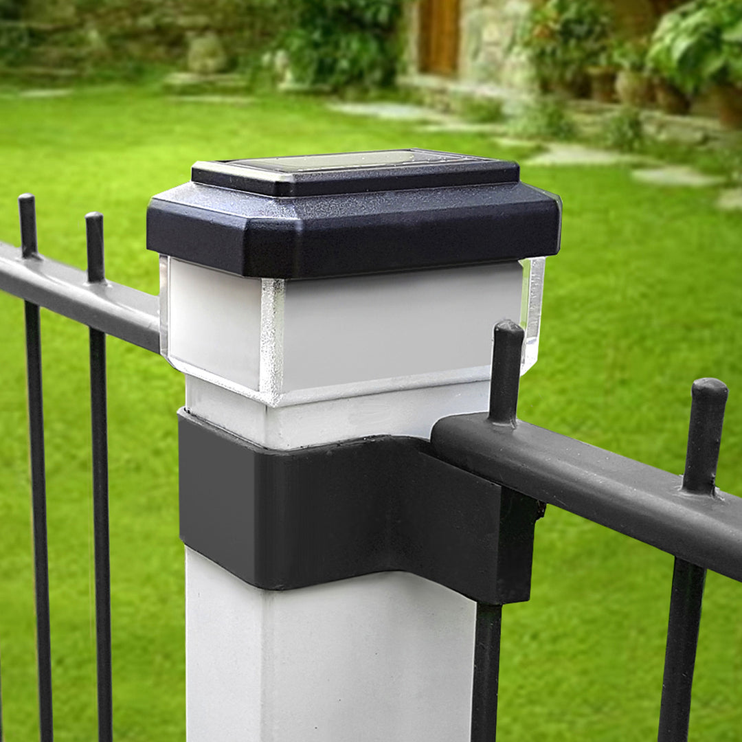 GreenBlue LED-Solarlampe für Pfosten, 80 x 80 mm, Briefumschlag-Abdeckung, 3200 K, GB127 WW