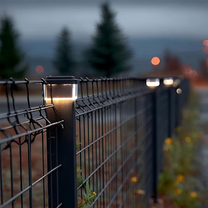 GreenBlue LED-Solarlampe für Pfosten, 80 x 80 mm, Briefumschlag-Abdeckung, 3200 K, GB127 WW