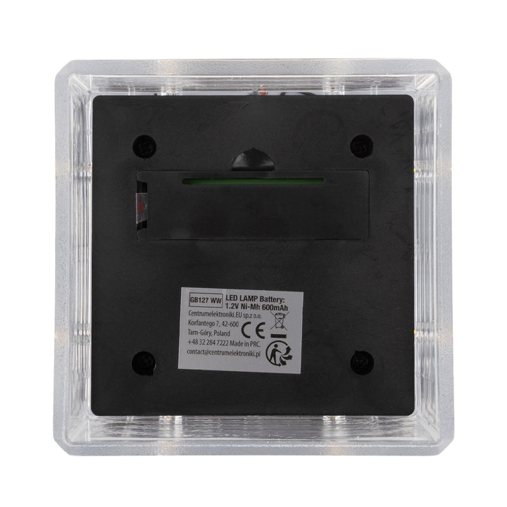 GreenBlue LED-Solarlampe für Pfosten, 100 x 100 mm, Briefumschlag-Abdeckung, 3200 K, GB128 WW