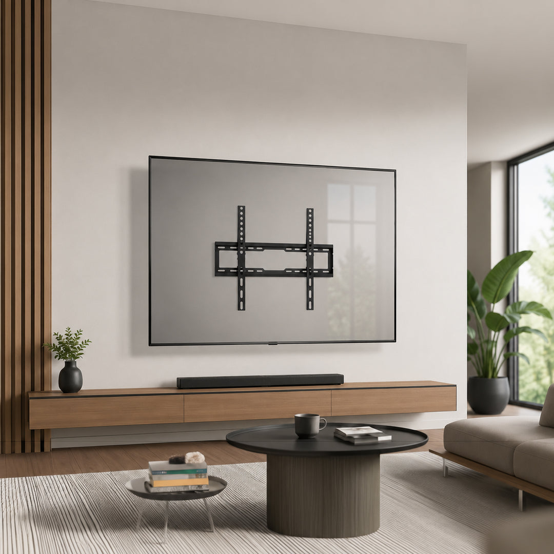 Maclean TV-Halterung/Aufhängung, max. VESA 600x400, 37–86", bis zu 45 kg, schwarz, Neigungsverstellung 0°–8°, MC-188