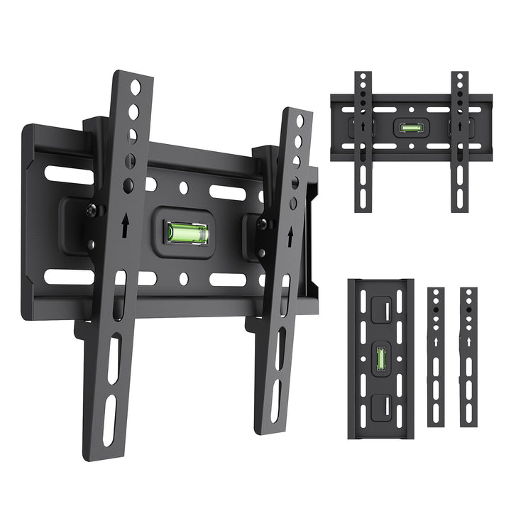 Maclean TV-Halterung/Aufhängung, max. VESA 200x200, 13–43", bis zu 45 kg, schwarz, Neigungsverstellung +2° bis -10°, MC-189