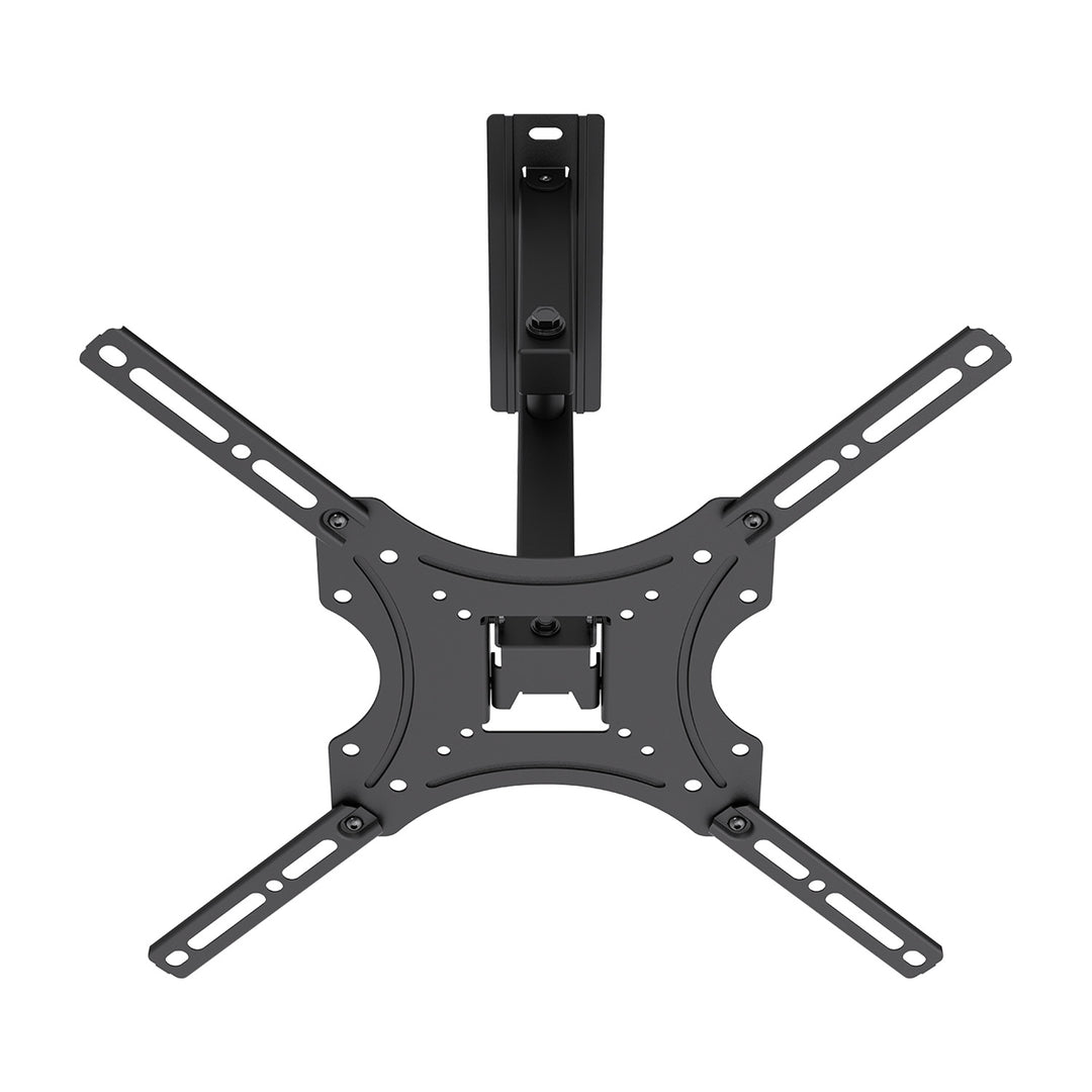 Maclean TV-Halterung/Aufhängung, max. VESA 400x400, 32–55", bis zu 25 kg, schwarz, Neigungsverstellung 0°–-15° und Schwenkverstellung +90°–-90°, MC-190