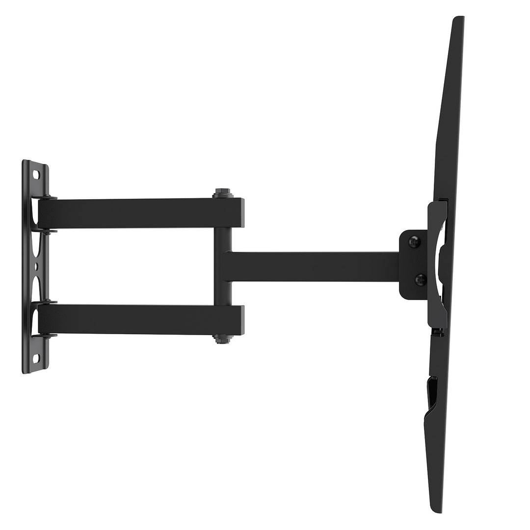 Maclean TV-Halterung/Aufhängung, max. VESA 400x400, 32–55", bis zu 30 kg, schwarz, Neigungsverstellung +2° bis -10° und Schwenkverstellung +90° bis -90°, MC-191