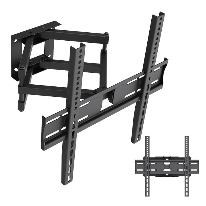 Maclean TV-Halterung/Aufhängung, max. VESA 400x400, 32–70", bis zu 40 kg, schwarz, Neigungsverstellung +12° bis -12° und Schwenkverstellung +60° bis -60°, MC-192