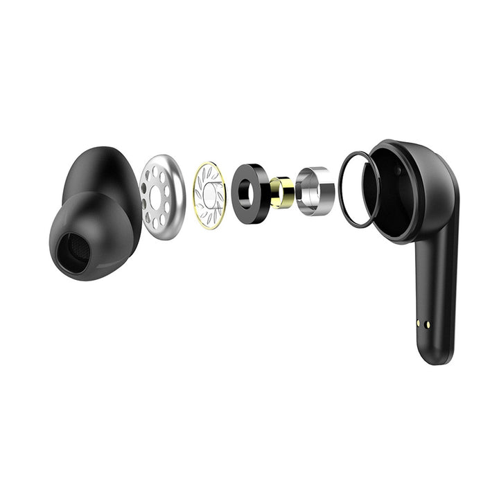 Savio Kabellose Kopfhörer, Bluetooth 5.3, ENC, USB-C, Schwarz, SAVSLTWS-11