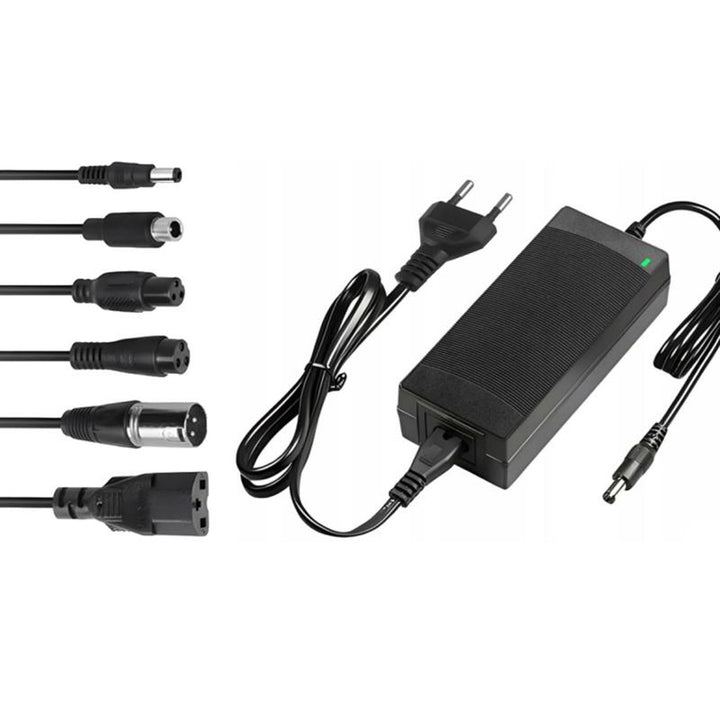 Lextool Universal-Ladegerät für Scooter und Elektrofahrzeuge, 54,6V 2A, 6 DC-Stecker, LXG95