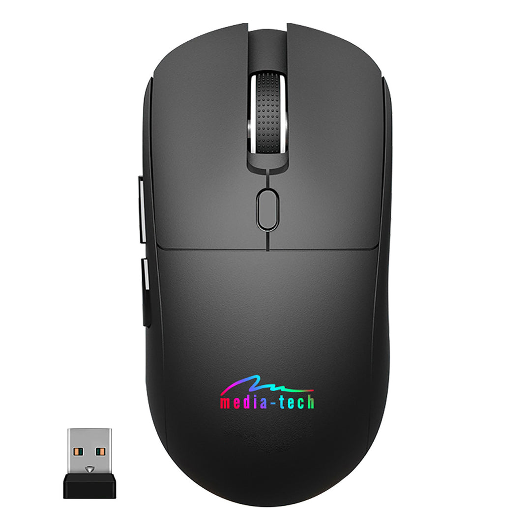 Kabellose 2-in-1-Maus (BT/RF), leise und aufladbar MT1124, Media-Tech