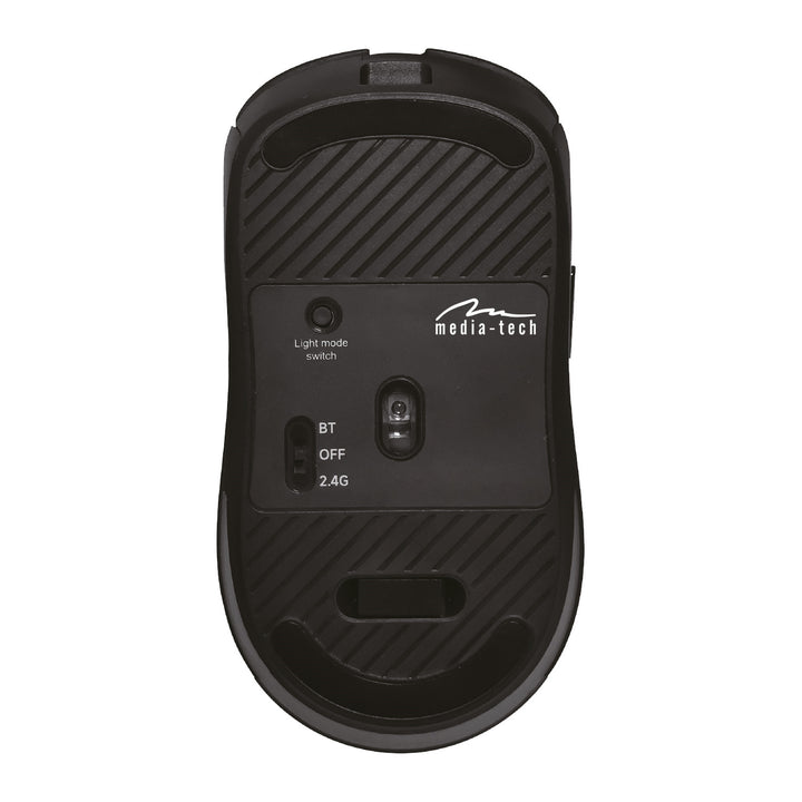 Kabellose 2-in-1-Maus (BT/RF), leise und aufladbar MT1124, Media-Tech