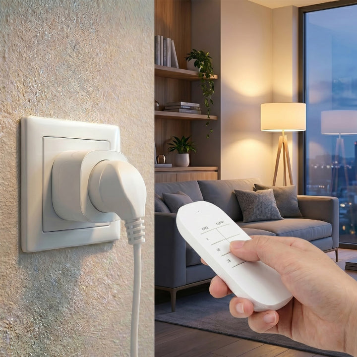 GreenBlue Fernbedienbare Steckdosen, 3 Stück, programmierbar, Reichweite bis zu 30 m, 220–240 V AC, 50/60 Hz, 16 A, 433 MHz, GB313 F