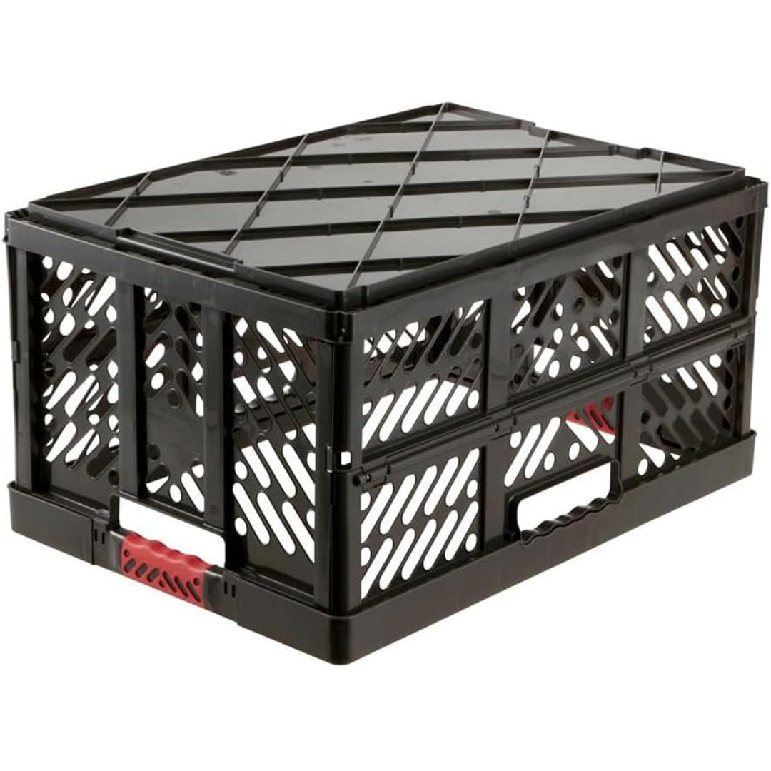 Ben Keeeper Kunststoff-Klappkorb, 45L, graphit, Tragfähigkeit bis 50kg, Softgrip-Griffe, GS-Zertifikat und TÜV-Prüfung, lebensmittelecht