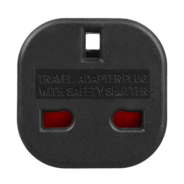 Maclean UK-Steckdose auf EU-Stecker-Adapter, schwarz, MCE72, 2 Stück