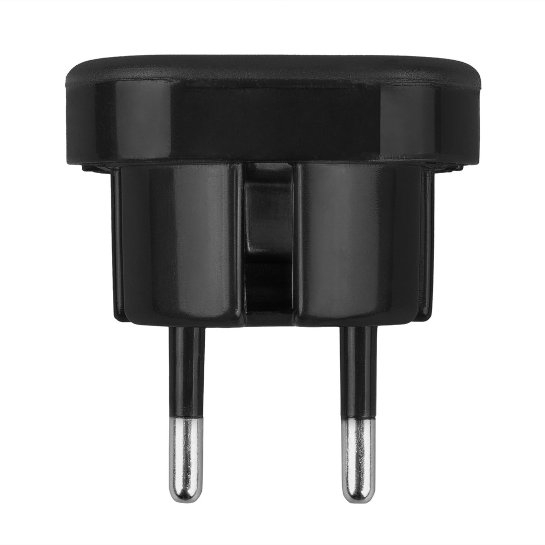 Maclean UK-Steckdose auf EU-Stecker-Adapter, schwarz, MCE72, 2 Stück