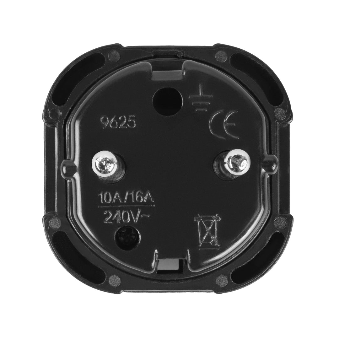 Maclean UK-Steckdose auf EU-Stecker-Adapter, schwarz, MCE72, 2 Stück