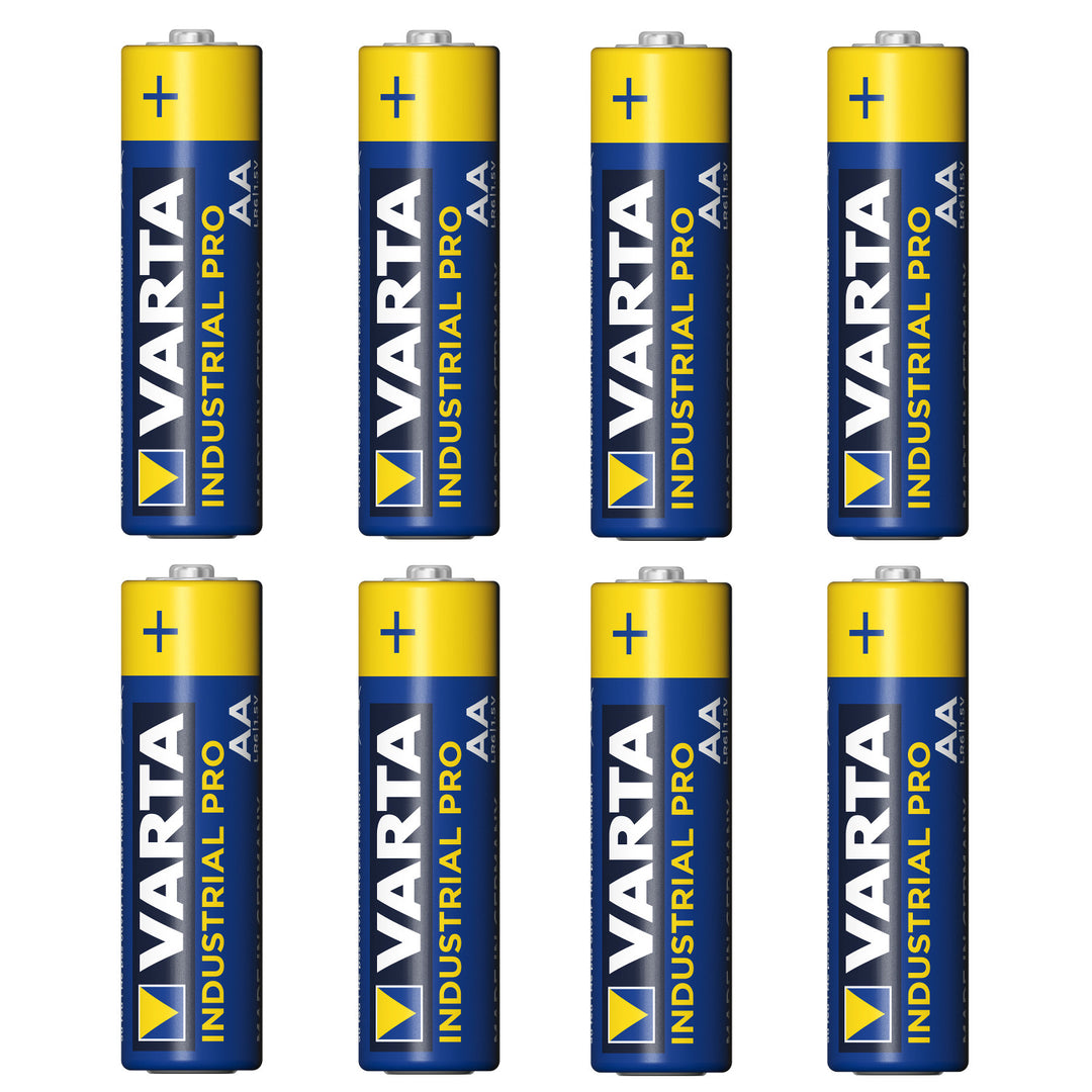 8x R-06 LR6 AA 1,5V Alkalibatterie Varta Industrial 4006