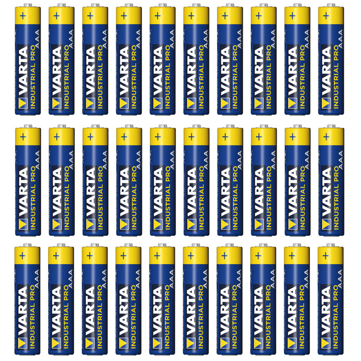 30x R-03 LR03 AAA Alkalibatterie Varta Industrial 4003