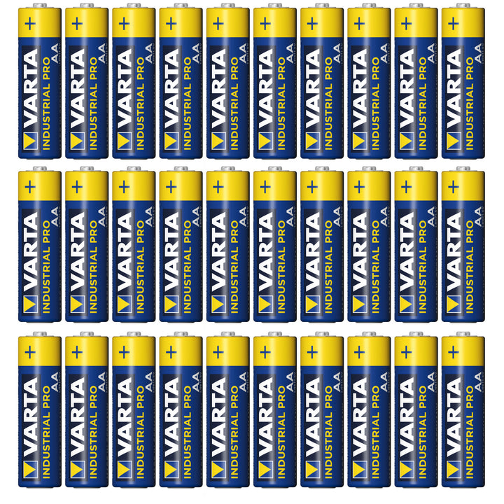 30x R-06 LR6 AA 1,5V Alkalibatterie Varta Industrial 4006