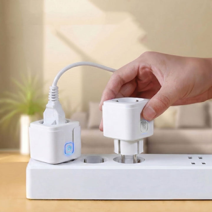 Ferngesteuerte GreenBlue-WLAN-Steckdose, Android/iOS/Alexa/Google Home, Timer, Leistungsmesser, max. 16 A/3840 W, GB735 W