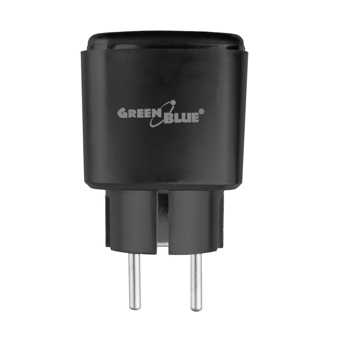 Ferngesteuerte GreenBlue-WLAN-Steckdose, Android/iOS/Alexa/Google Home, Timer, Leistungsmesser, max. 16 A/3840 W, GB735 B