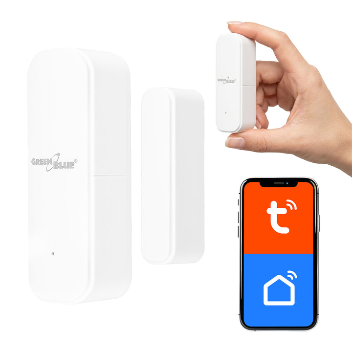 Drahtloser Reed-Schalter / WLAN-Öffnungssensor von GreenBlue, Android/iOS, für Türen / Fenster, 3,0 V DC, LR03x2, GB479 W
