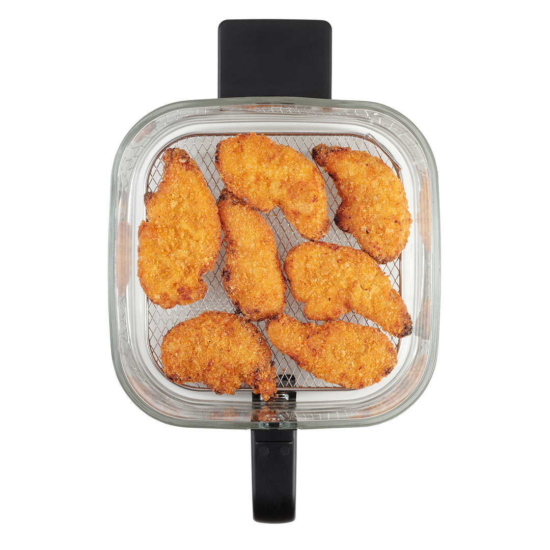 Fettfreie Fritteuse Concept Glass&Fast, Fassungsvermögen 5,5 l, 7 Programme, LED-Touchdisplay, gesunder Frittiermodus, Glasbehälter, FR5500