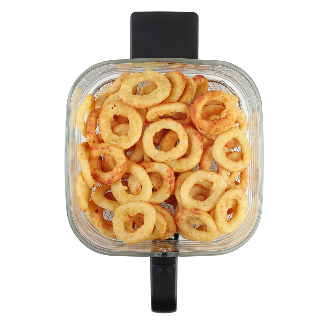 Fettfreie Fritteuse Concept Glass&Fast, Fassungsvermögen 5,5 l, 7 Programme, LED-Touchdisplay, gesunder Frittiermodus, Glasbehälter, FR5500